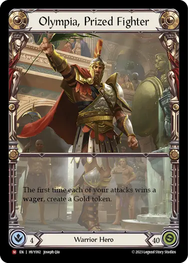 Olympia, Prized Fighter