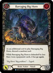 Barraging Big Horn